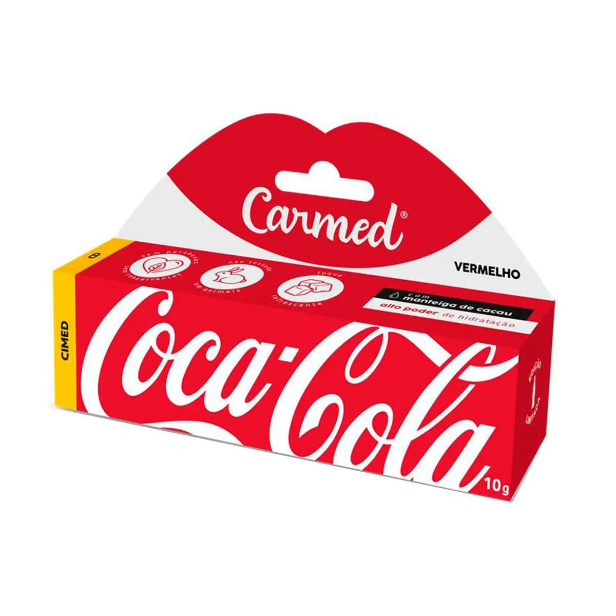 Protetor Labial Carmed Coca Cola Vermelho 10G