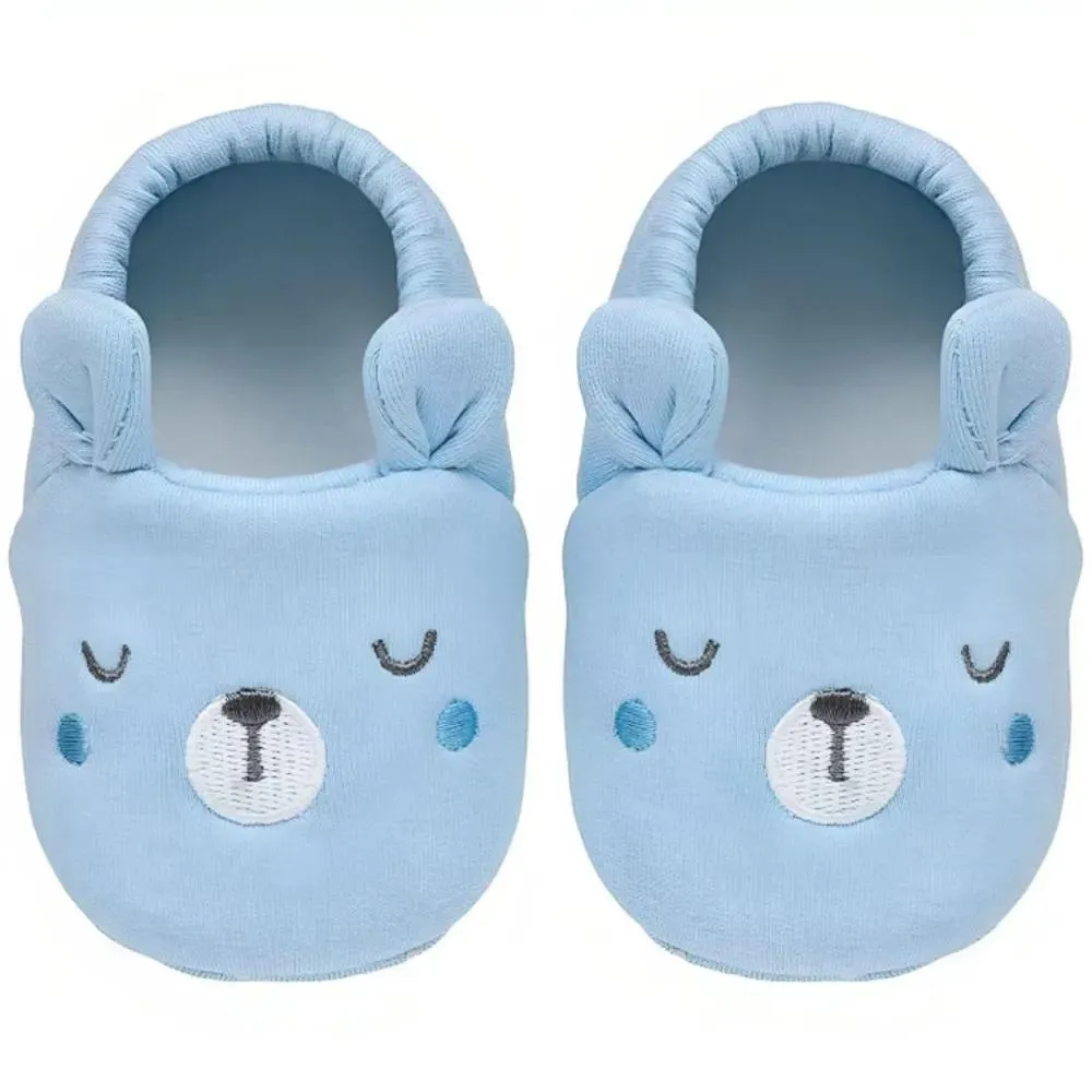 Pantufa Antiderrapante Urso Azul Buba 1824