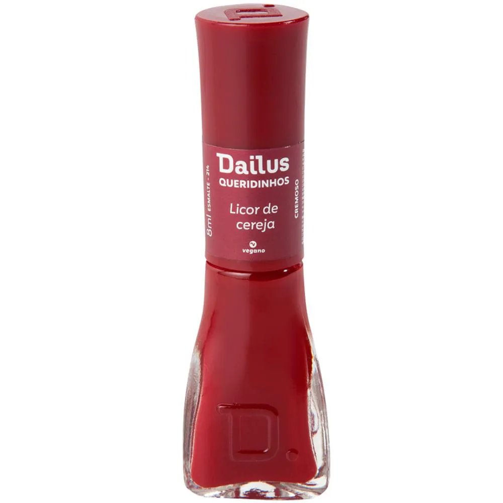 Esmalte Cremoso Tons Escuros - Dailus 214  Licor DE Cereja