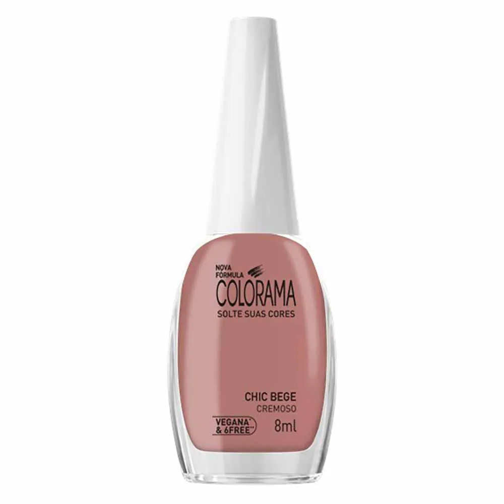 Esmalte Cremoso Colorama Chic Bege