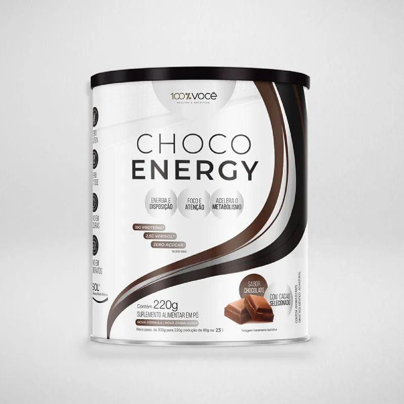 Choco Energy Chocolate 100% Você 220G