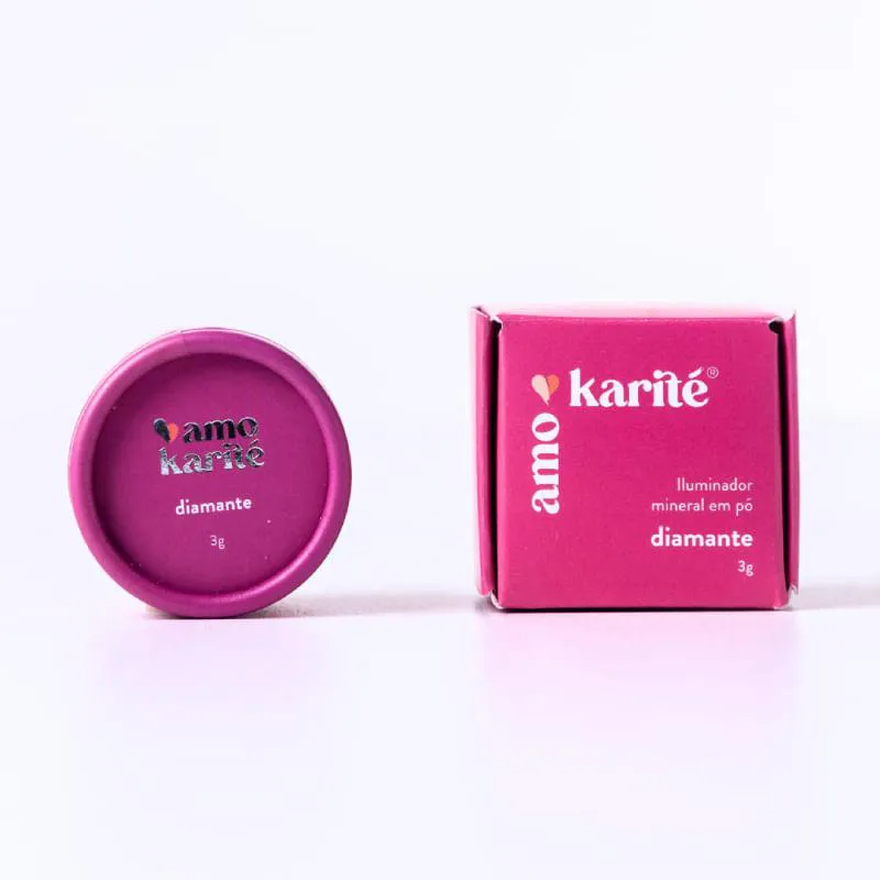 Iluminador Mineral em Pó Diamante Amokarité 3G
