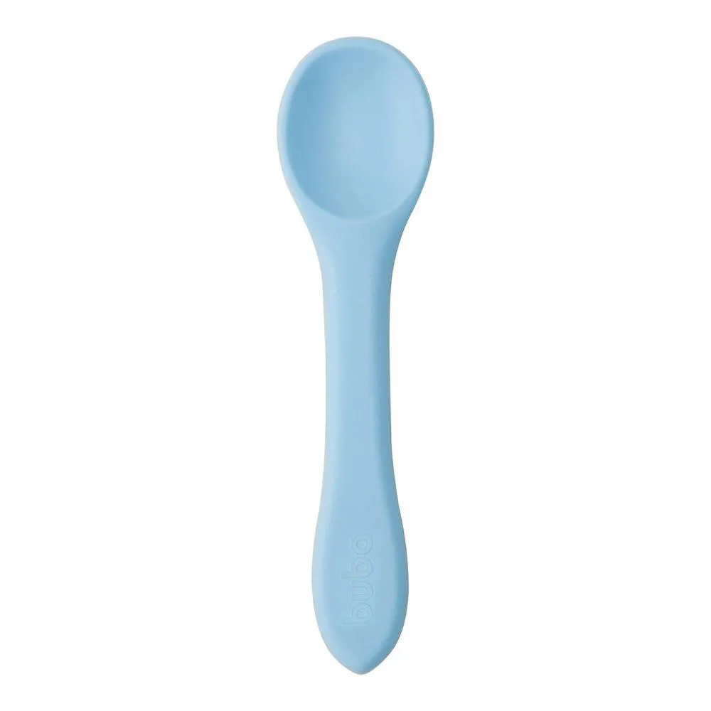 Colher de Treinamento em Silicone para Bebe Azul Buba 15642