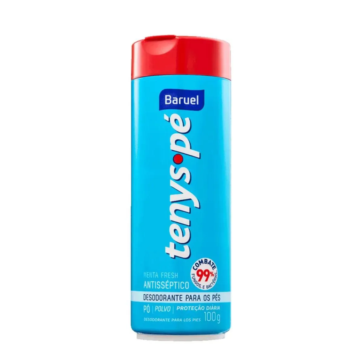 Talco Desodorante para Pés Tenys Pé Menta Fresh 100 G