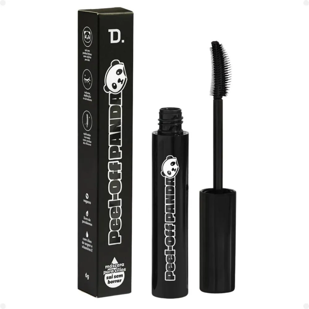 Máscara para Cílios Dailus Peel-Off Panda Preta 6G