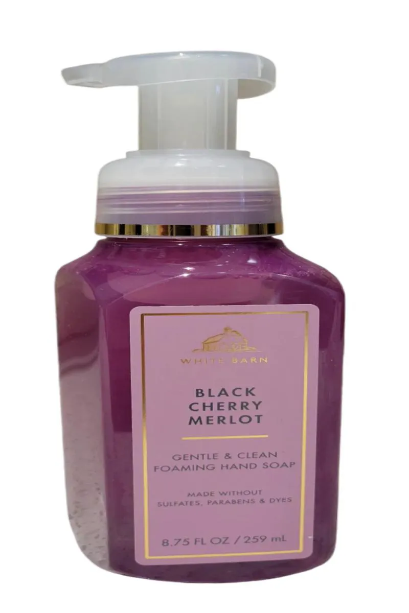Sabonete Líquido Espuma White Barn Black Cherry Merlot 259Ml – Original