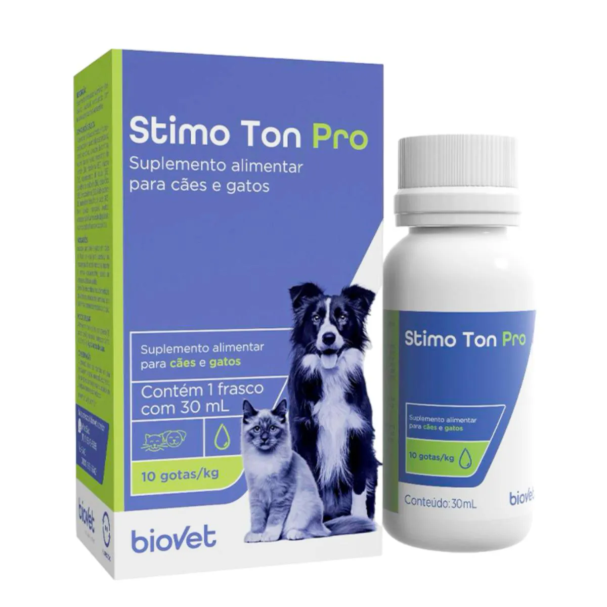 Suplemento Stimo Ton Pro Biovet para Cães e Gatos 30Ml