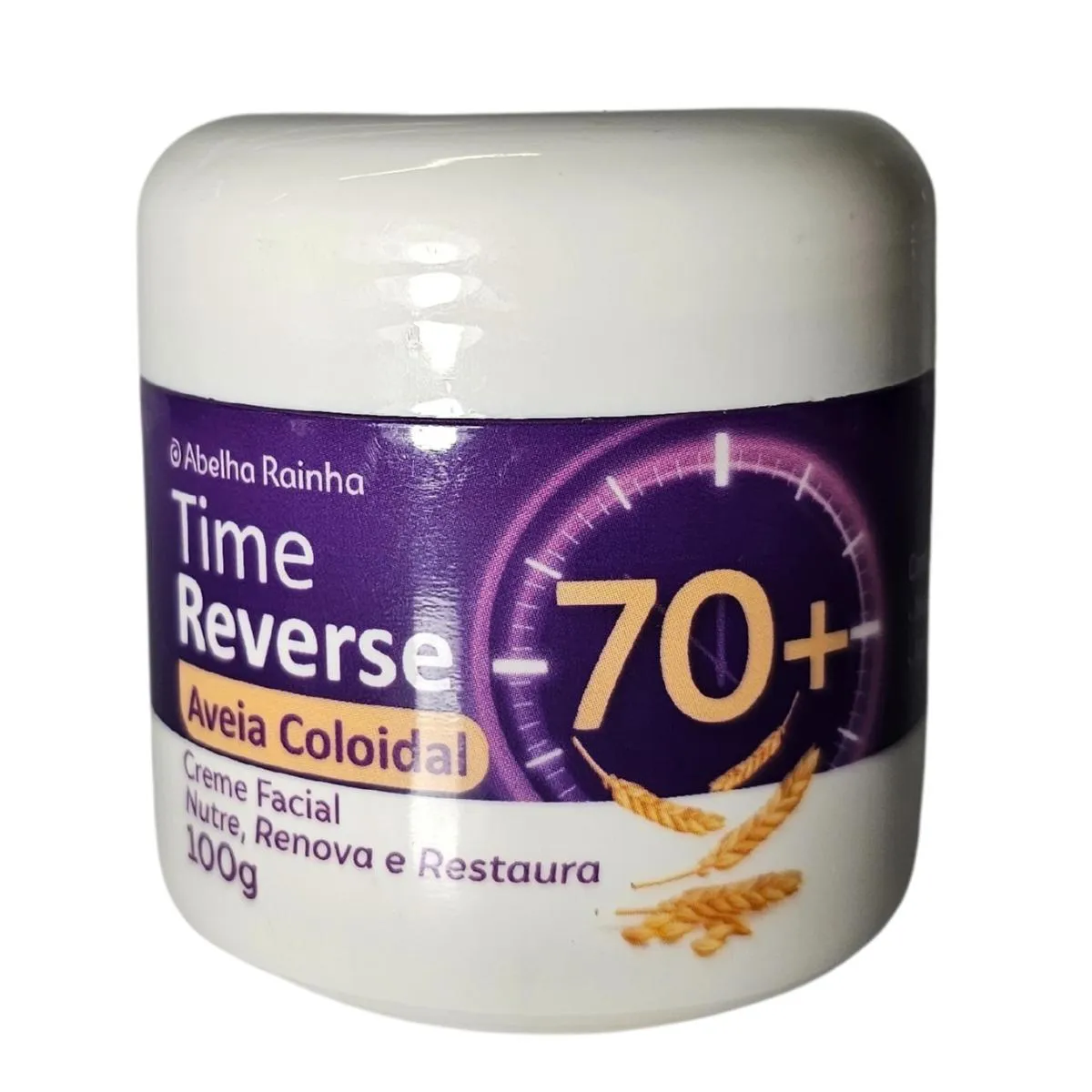 Creme Facial com Aveia Coloidal Nutri, Renova e Restaura 70+ Time Reverse Abelha Rainha 100G