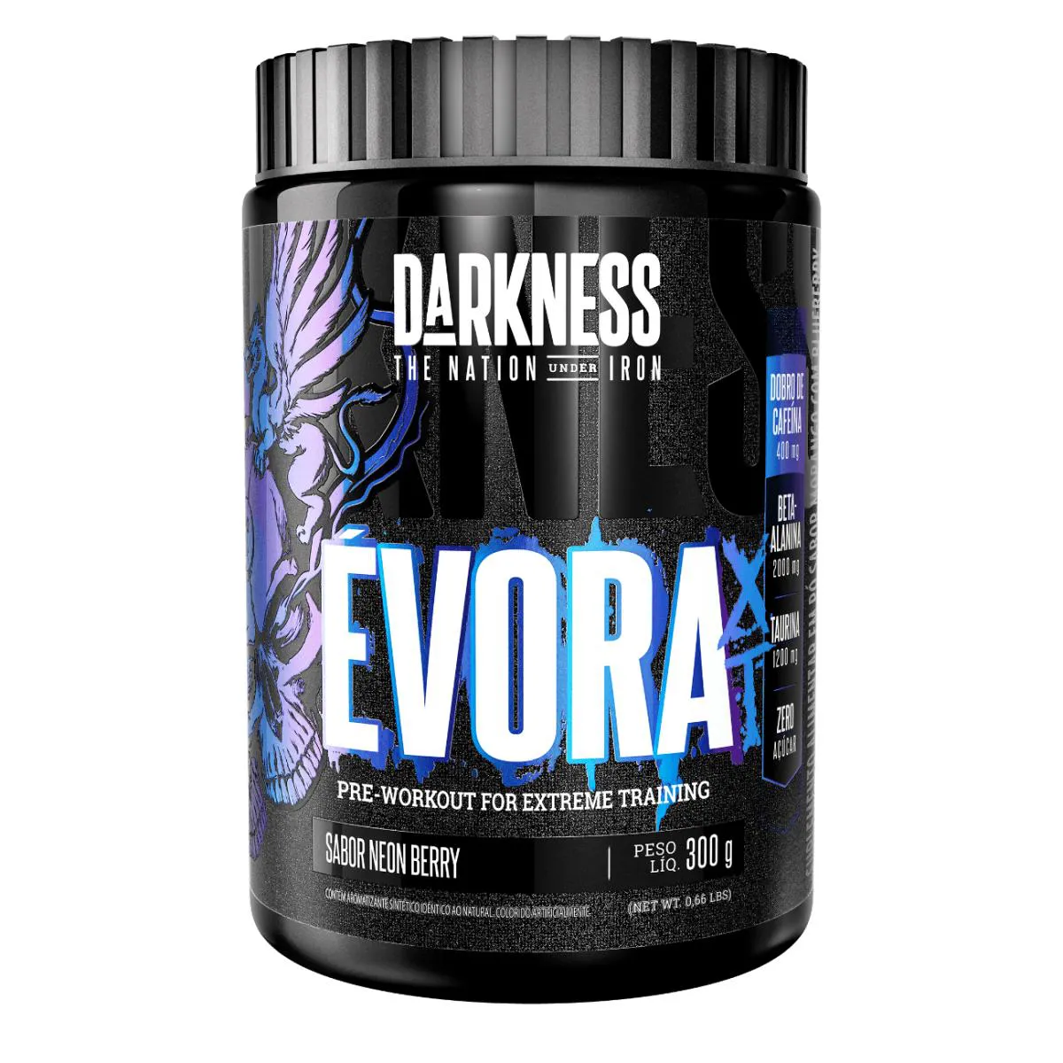 Évora Xt Darkness - Pré-Treino com Dobro de Cafeína