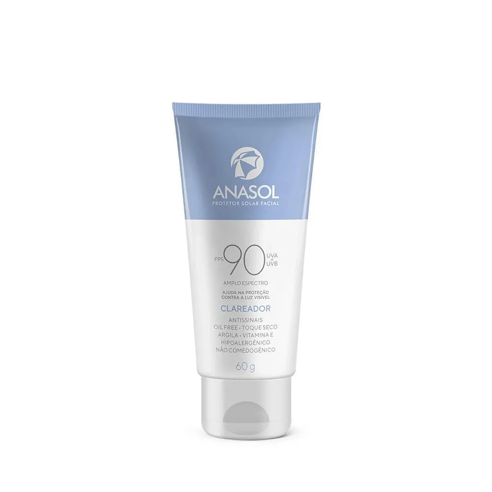 Anasol Clareador Fps 90 Protetor Solar Facial 60G