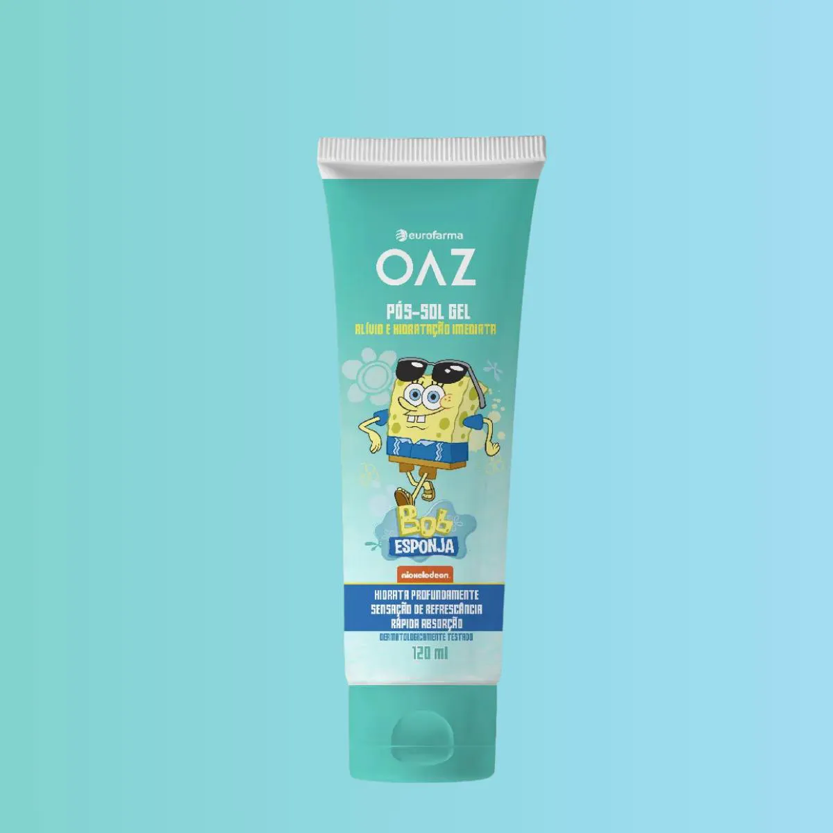 Pós-Sol Gel Infantil Oaz Bob Esponja 120Ml