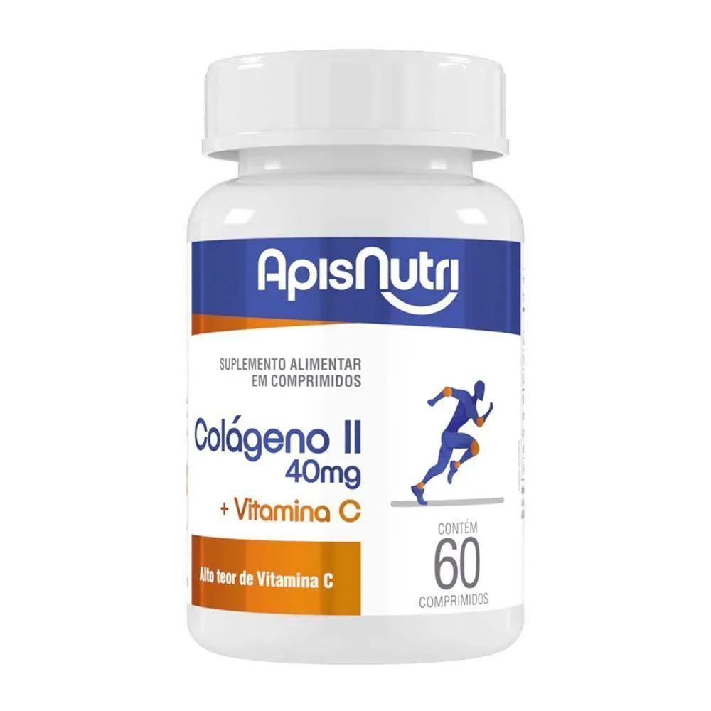 Colágeno Tipo Ii + Vitamina C Apisnutri 60 Comprimidos