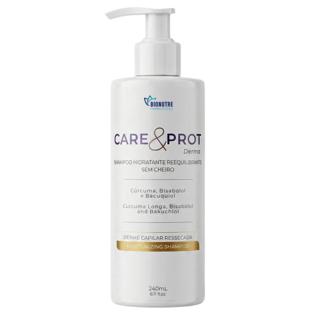 Shampoo Reequilibrante Care&Prot Derma 240Ml - sem Cheiro - Psoríase