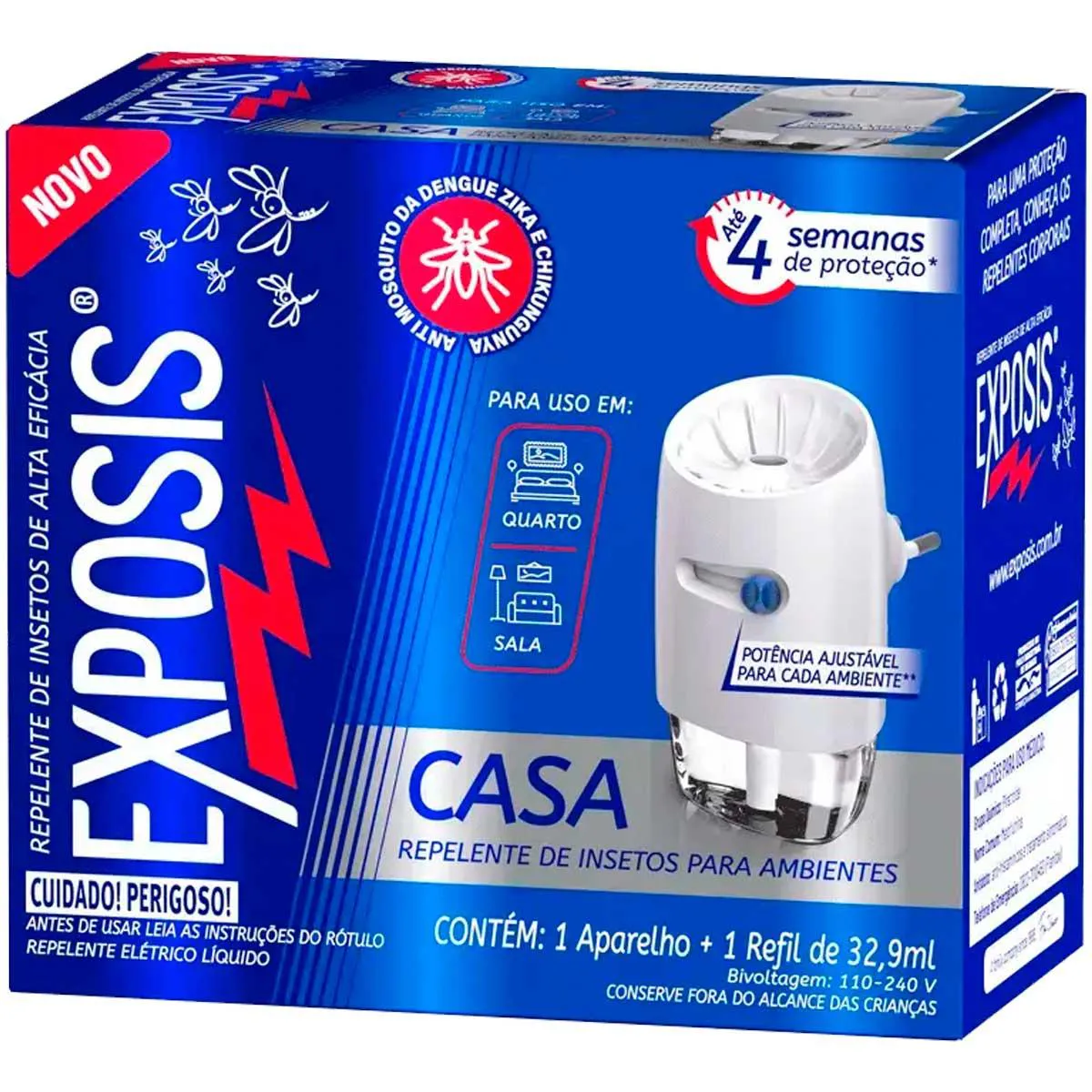 Repelente Casa Exposis Repelente Elétrico Líquido + 1 Refil