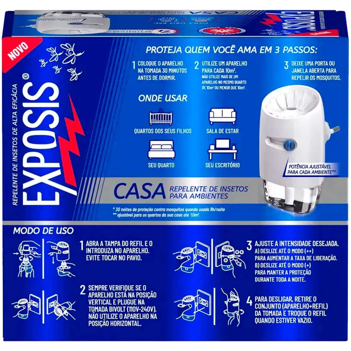 Repelente Casa Exposis Repelente Elétrico Líquido + 1 Refil