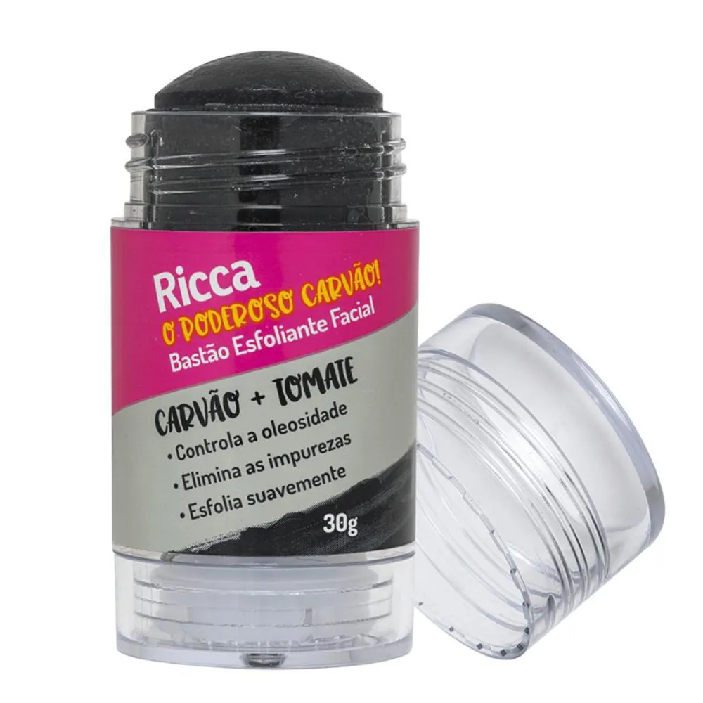 Bastao Esfoliante Facial Ricca Belliz o Poderoso Carvao 30G Cod 3781