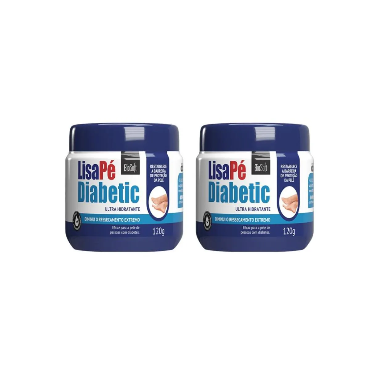 2 Hidratação Profunda para Pés Diabéticos Ressecado Rachados