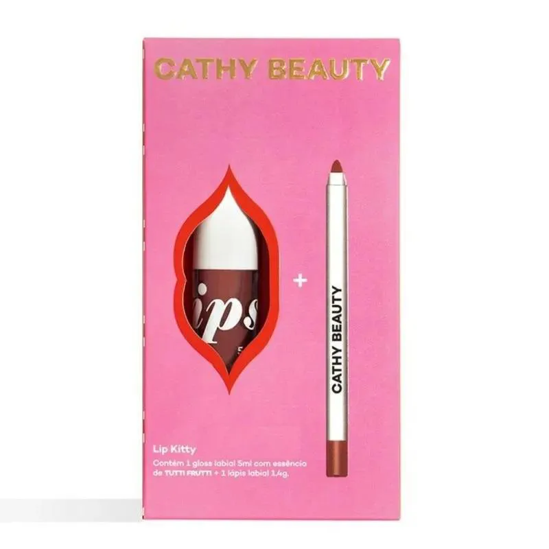 Cathy Beauty Kit Labial Lip Kitty Cathy 5 - Snow White