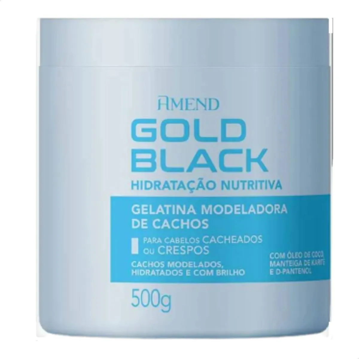 Amend Gold Black Hidratacao Nutr Gelatina Cachos 500G - 1608