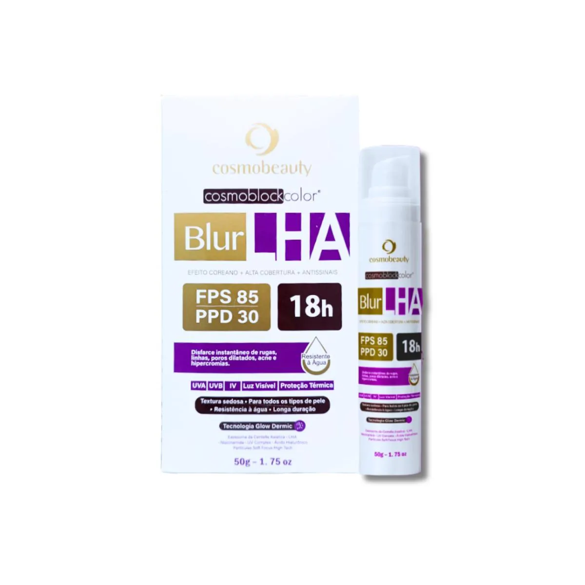 Cosmobeauty Blur Lha Filtro Fps 85 Efeito Pele Coreana 50G Bege Médio
