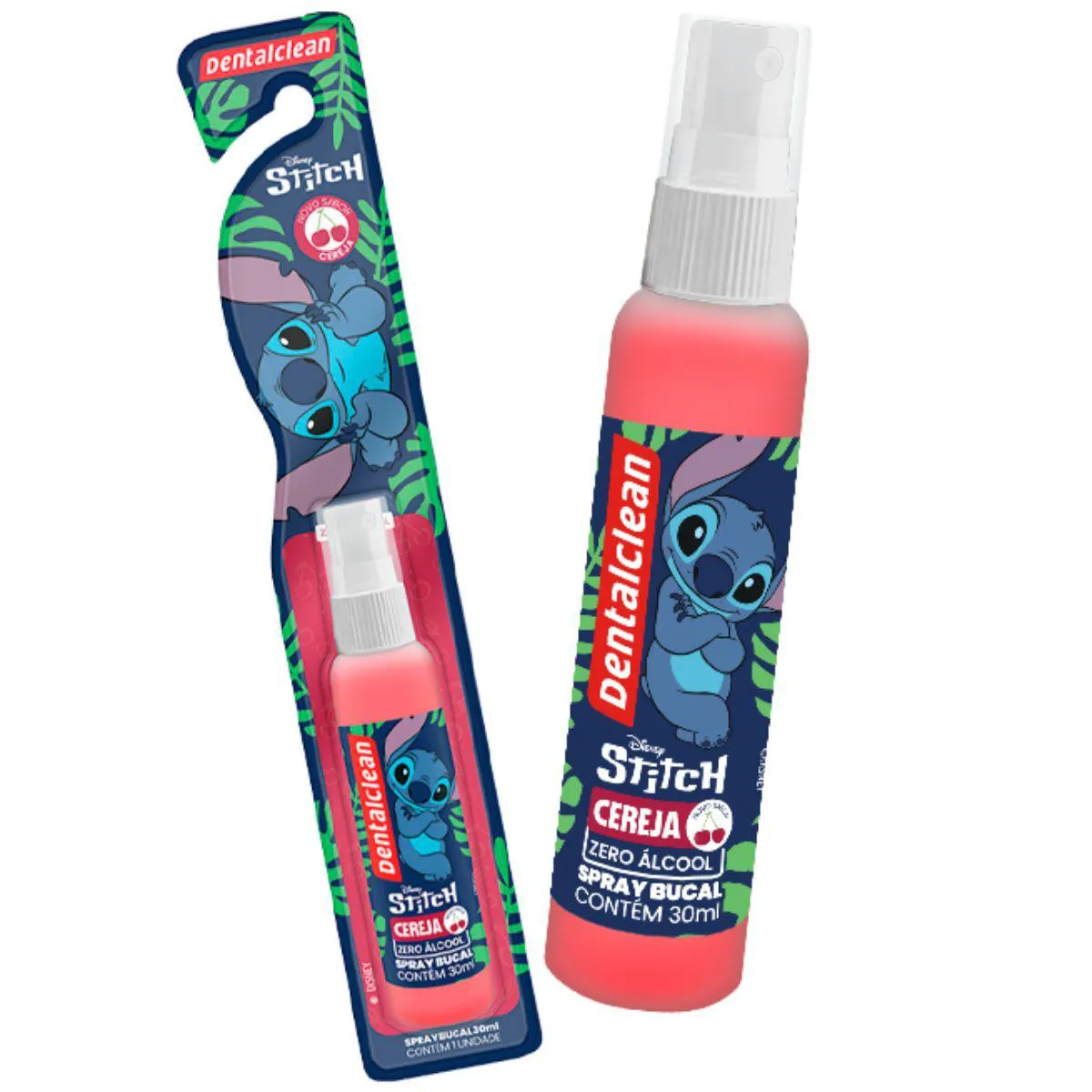 Spray Aromatizante Bucal Cereja Stitch 30Ml - Dentalclean