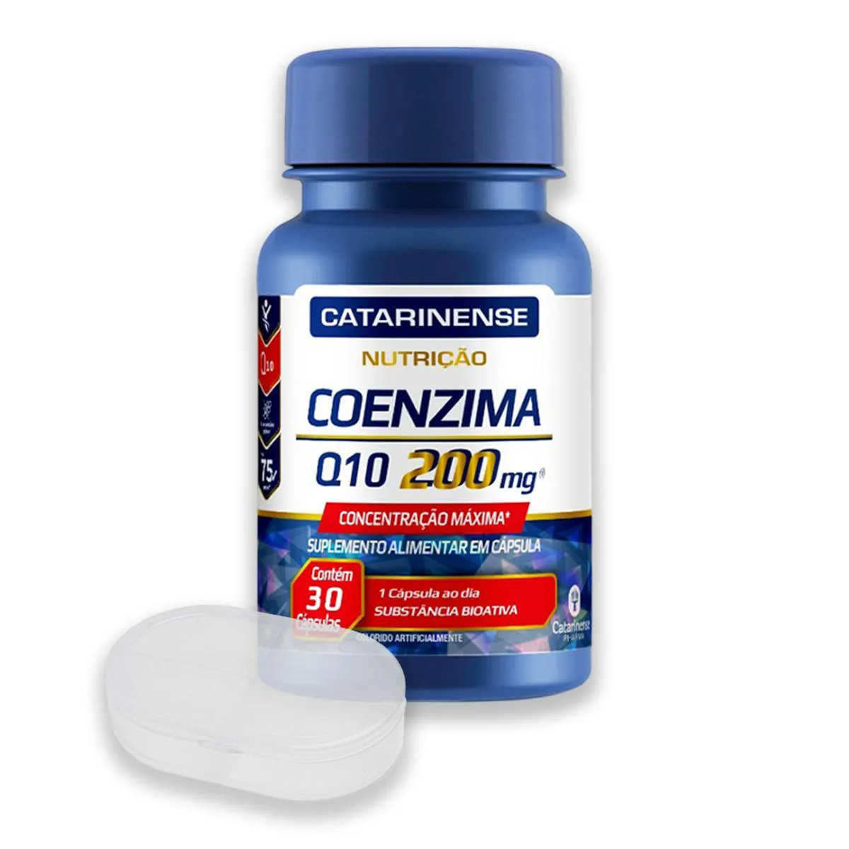 Kit Coenzima Q10 200Mg Catarinense 30 Cápsulas + Porta Cápsulas