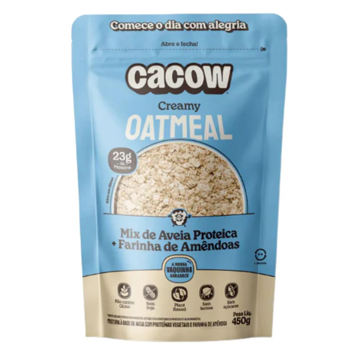 Mix de Aveia Proteica Oatmeal Cacow Creamy 450G