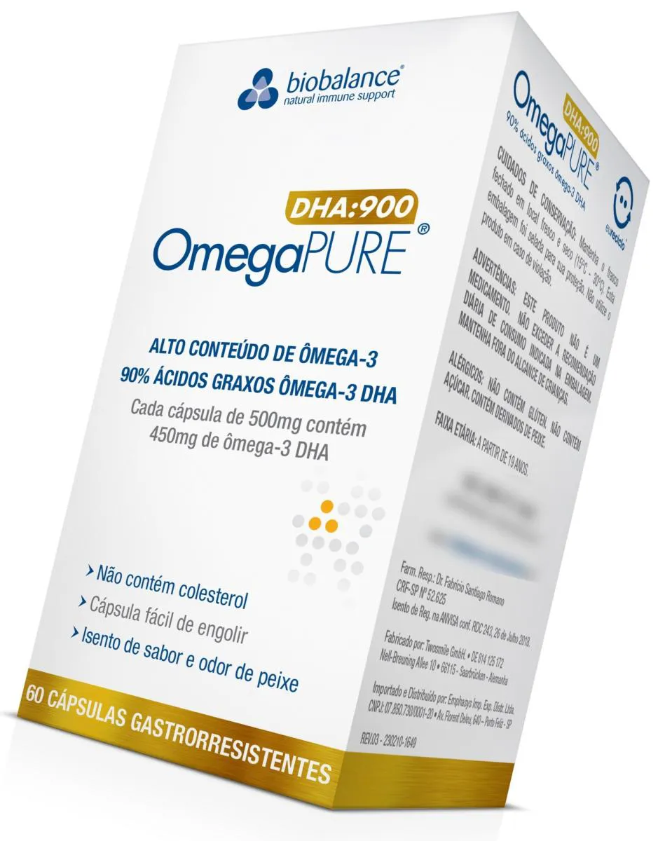 Omegapure Dha 900 Nutrição Cerebral - Omega Pure Biobalance