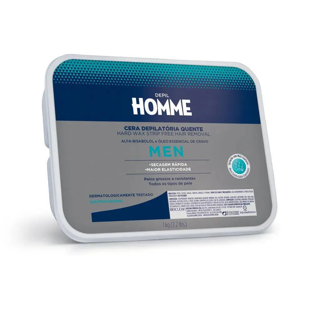 Depil Bella Homme Cera Depilatória Quente 1000G
