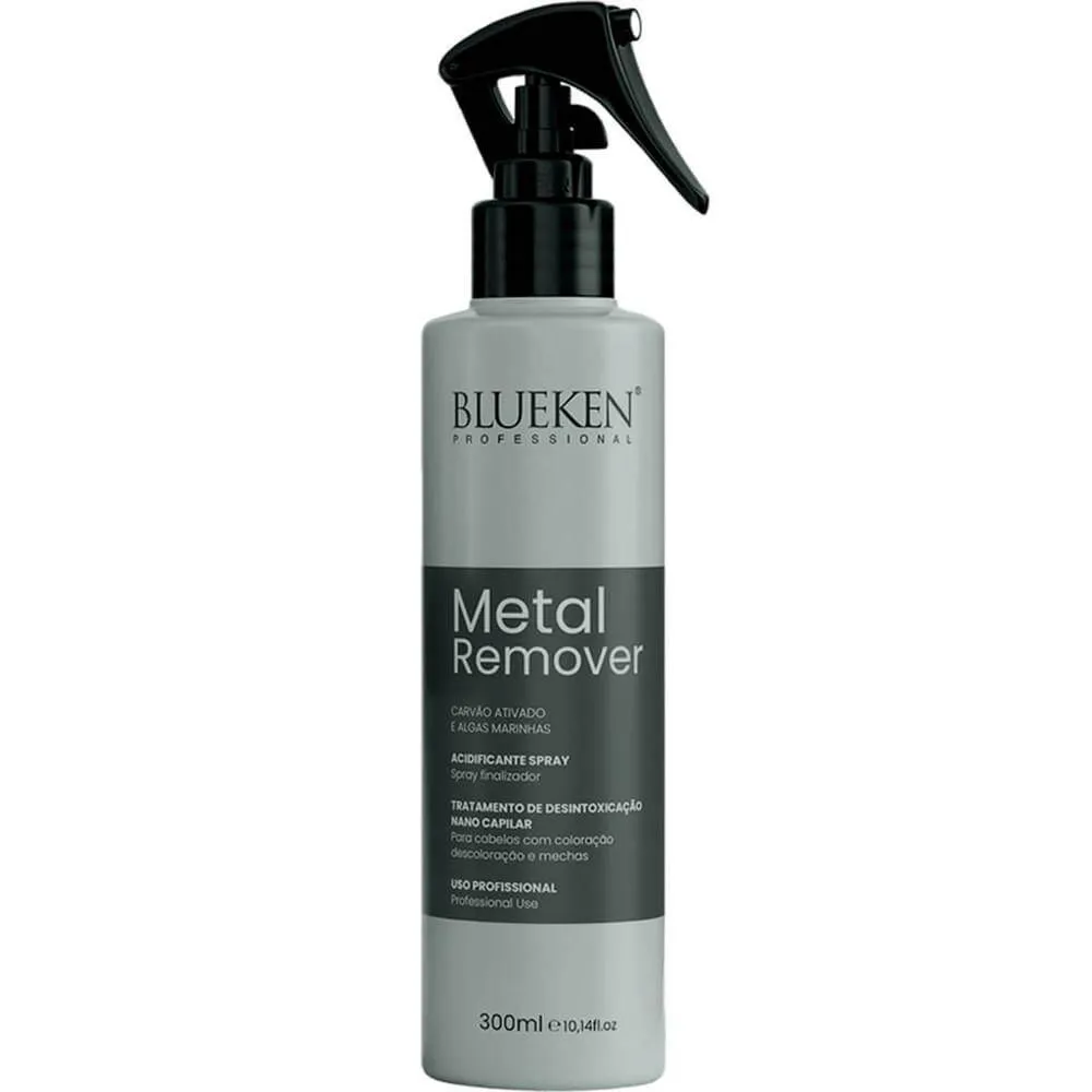 Blueken Metal Remover - Spray Acidificante Carvão Ativado e Algas 300Ml