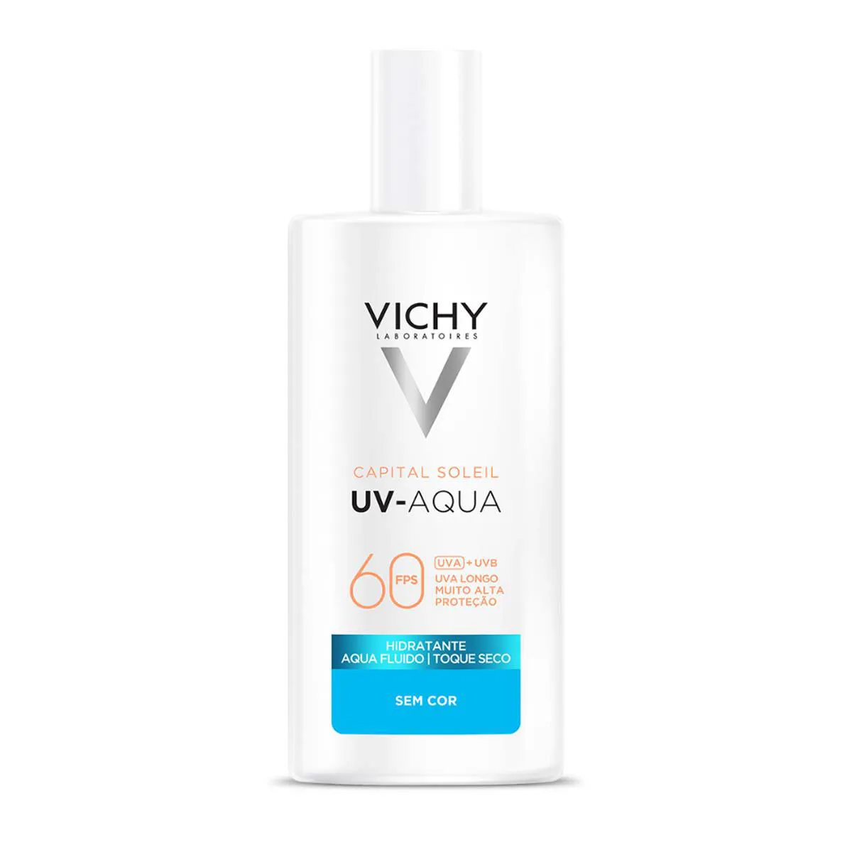 Protetor Solar Facial Vichy UV-Aqua FPS 60 Sem Cor Efeito Matte 40g
