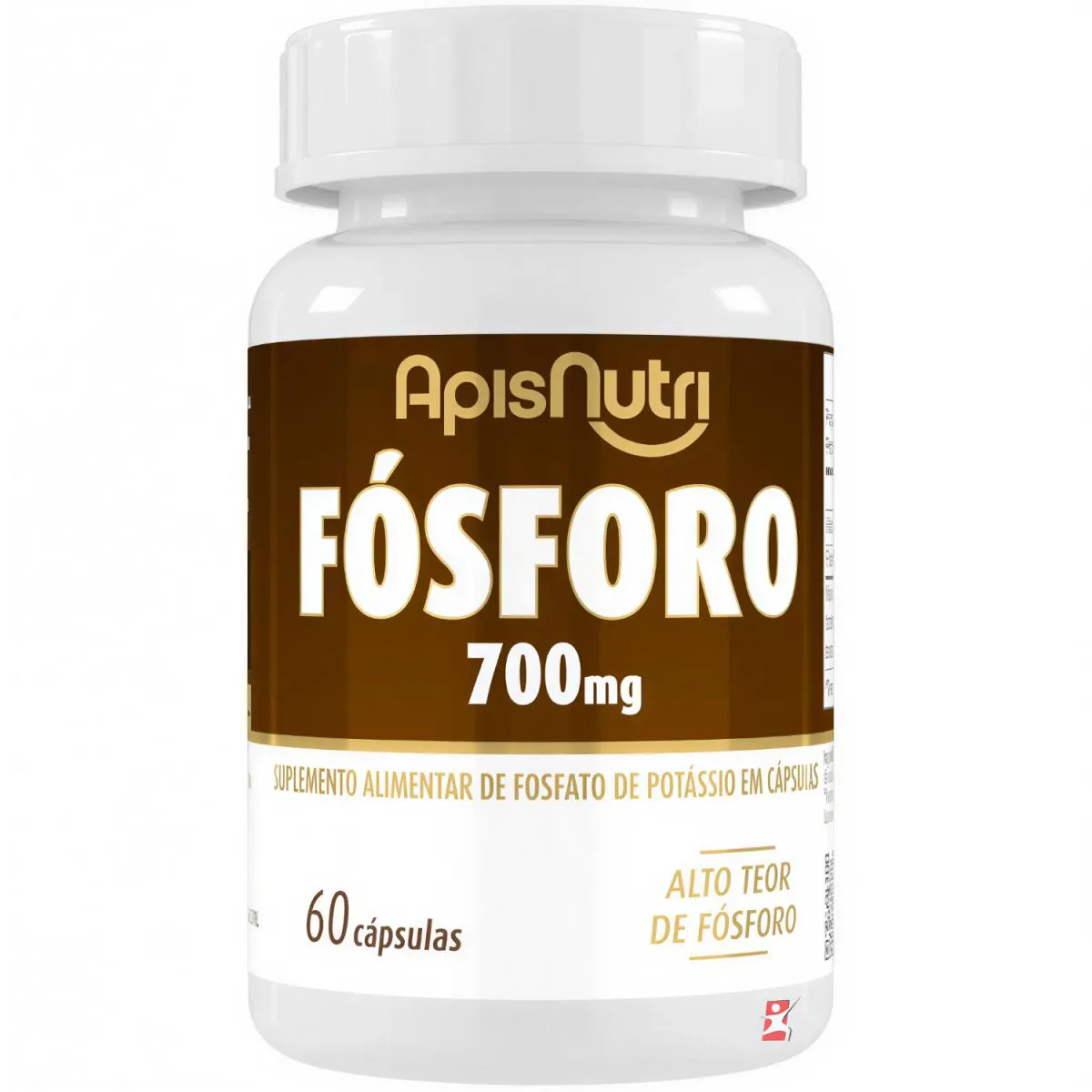 Fosforo 700Mg Por Porção 60 Capsulas - Apisnutri