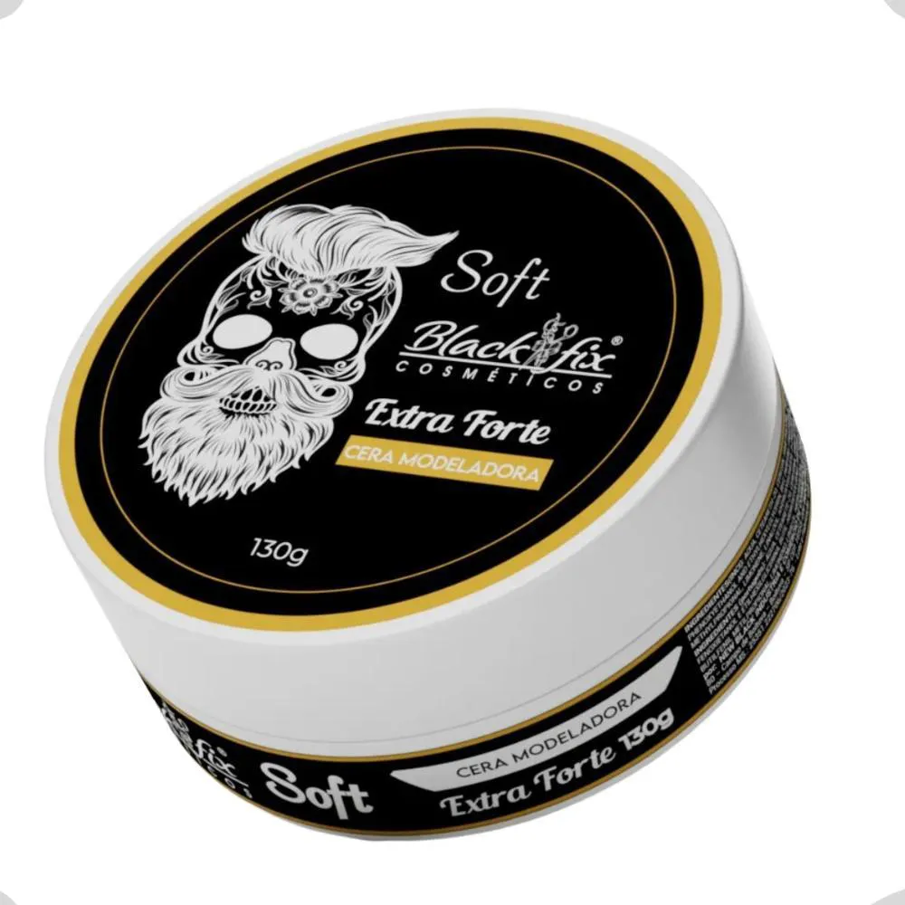 Cera Modeladora Black Fix Soft Extra Forte 130G