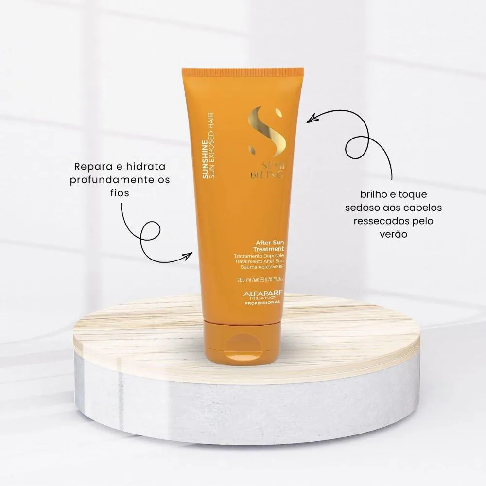Leave-In Alfaparf Semi Di Lino Sunshine Pós Sol Tratamento 200 Ml
