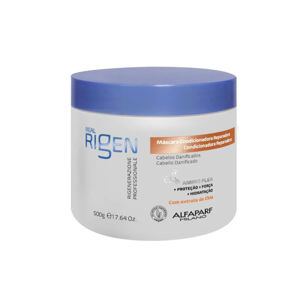 Máscara Alfaparf Real Rigen Condicionadora Reparadora 500 G