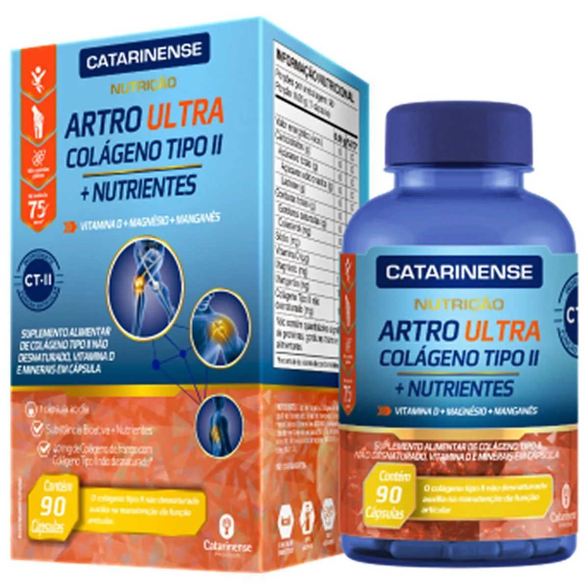 Artro Ultra Colágeno Tipo Ii - 90 Cápsulas - Catarinense Nutrição