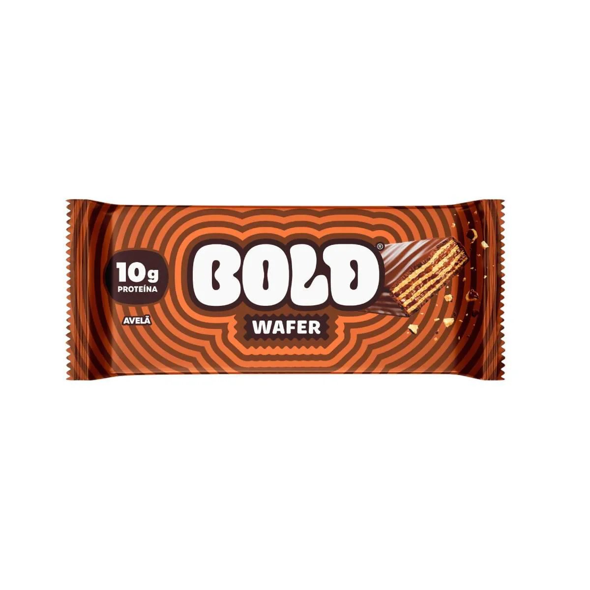 Wafer Proteico Bold Avelã 40g