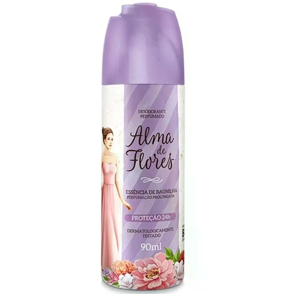 Desodorante Alma de Flores Essencia de Baunilha Spray 90Ml