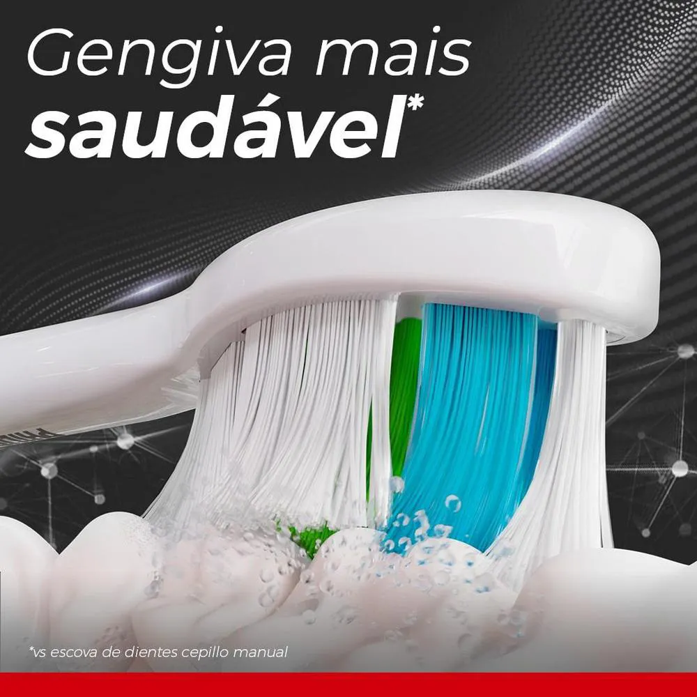 Escova de Dente Elétrica Philips Colgate SonicPro 50 + 2 Refis + 1 Estojo