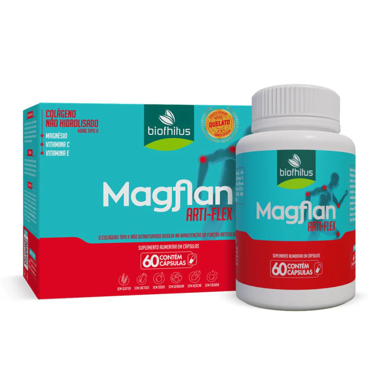 Suplemento Magflan Artiflex C60 Função Articular – Biofhitus