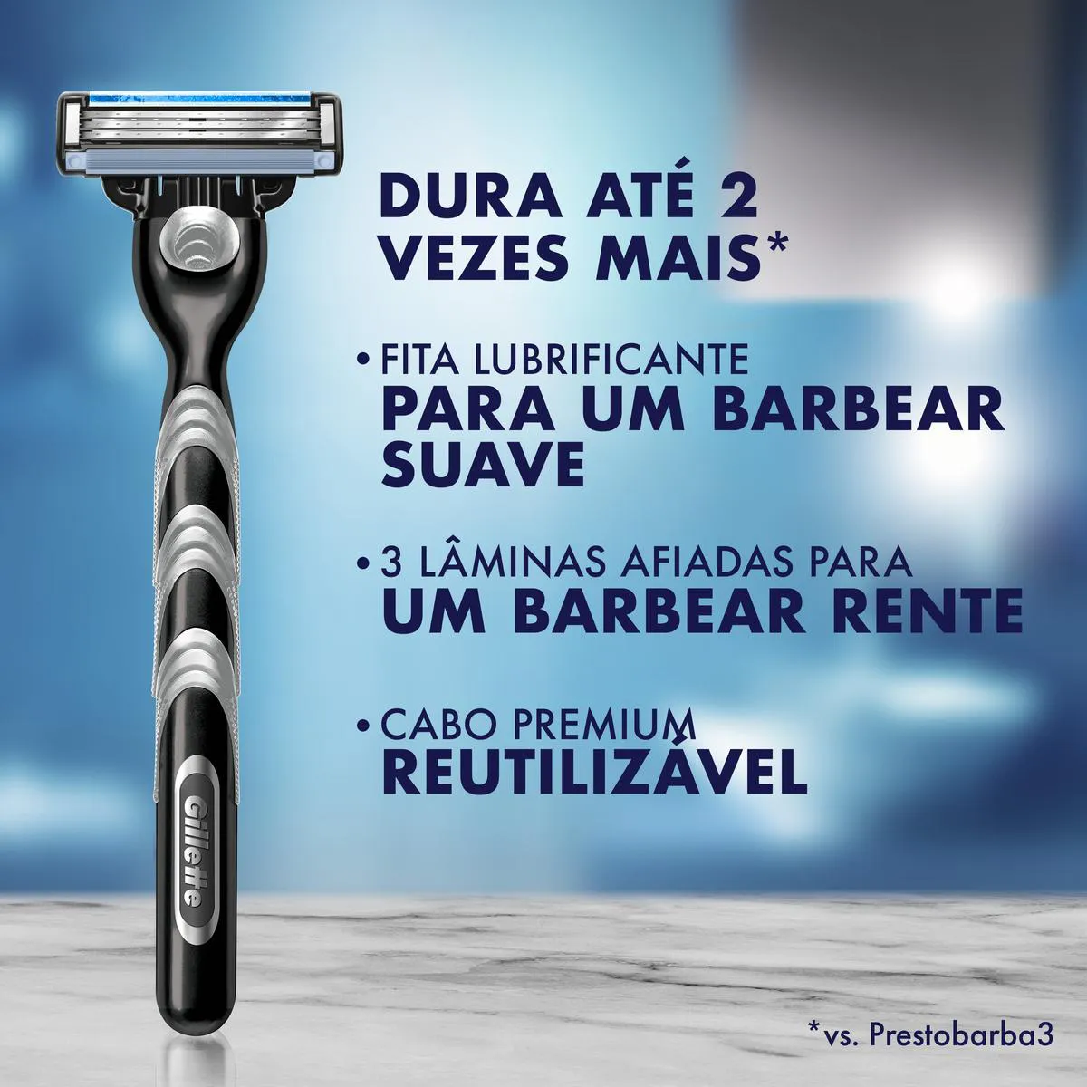 Aparelho de Barbear Gillette Mach3 com 1 Unidade