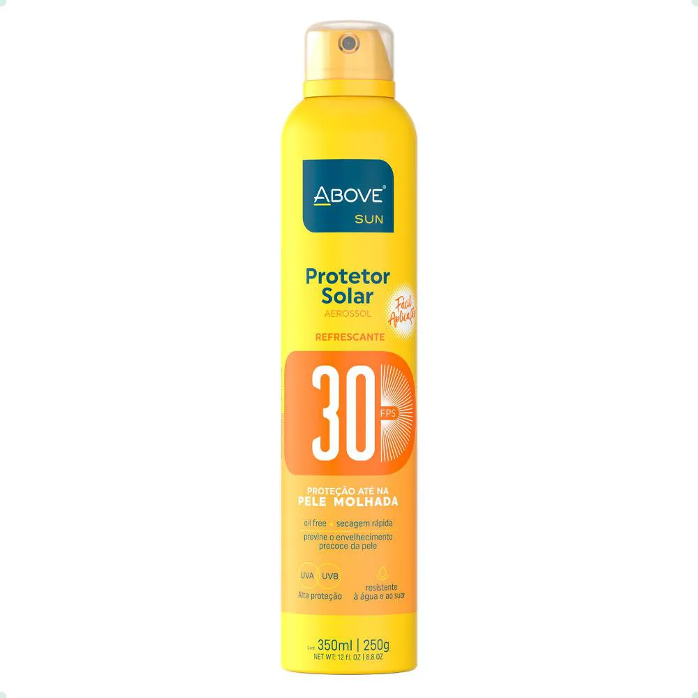 Protetor Solar Spray Above Fps30 Resistente Água Suor 350Ml