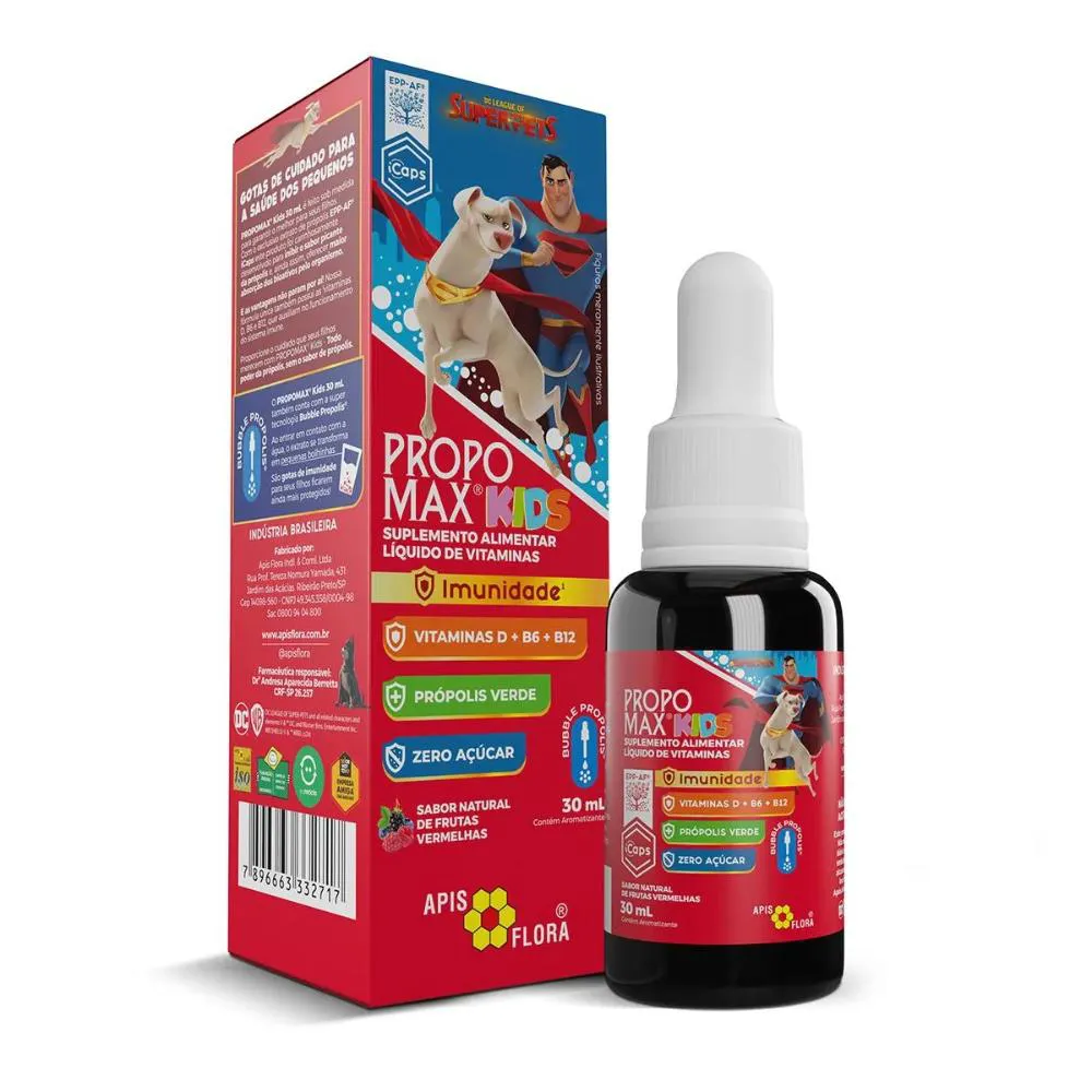 Propomax Kids Frutas Vermelhas Solução Gotas 30Ml