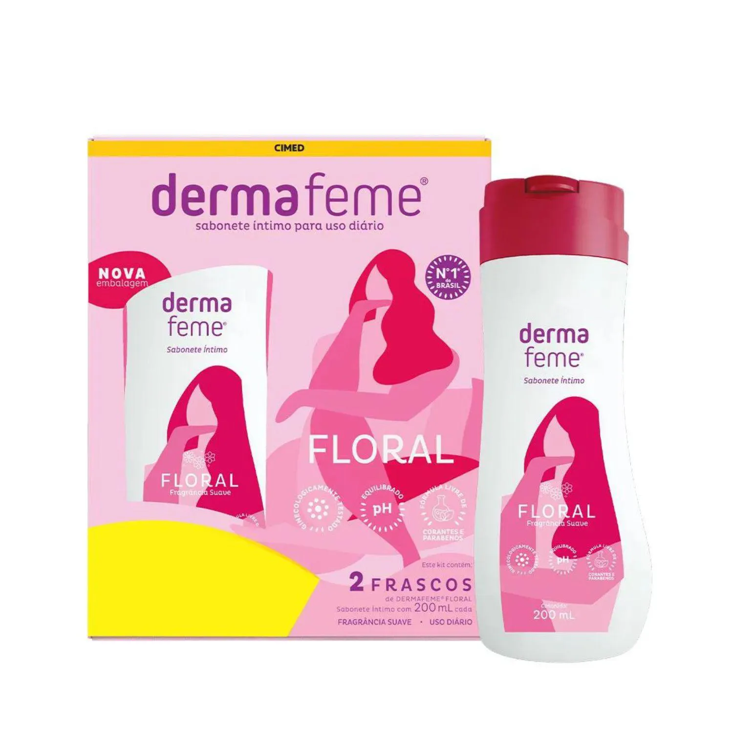 Kit com 2 Sabonetes Íntimo 200ml Cada – Cimed