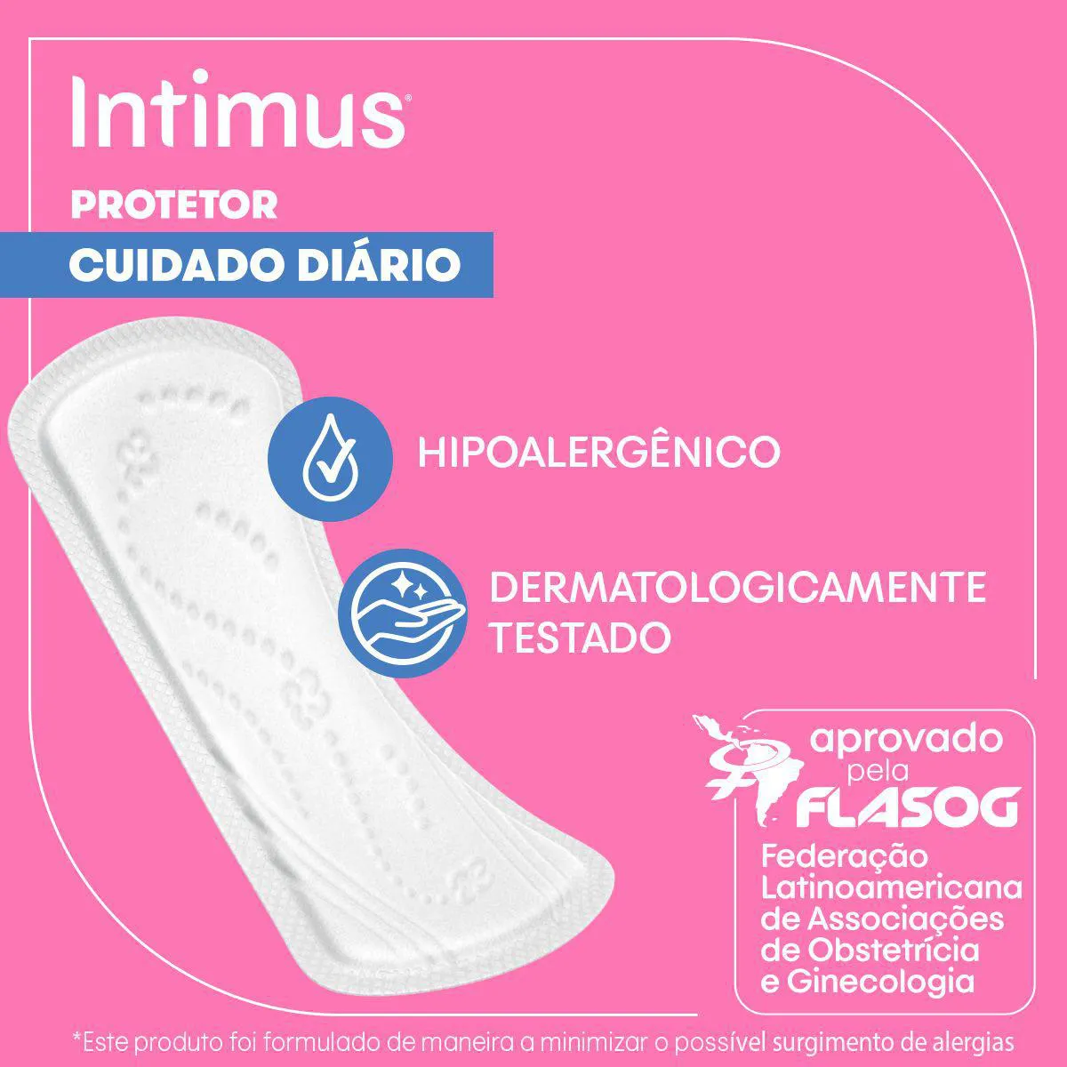 Protetor Diário Intimus Cuidado Diário sem Perfume 40 Unidades