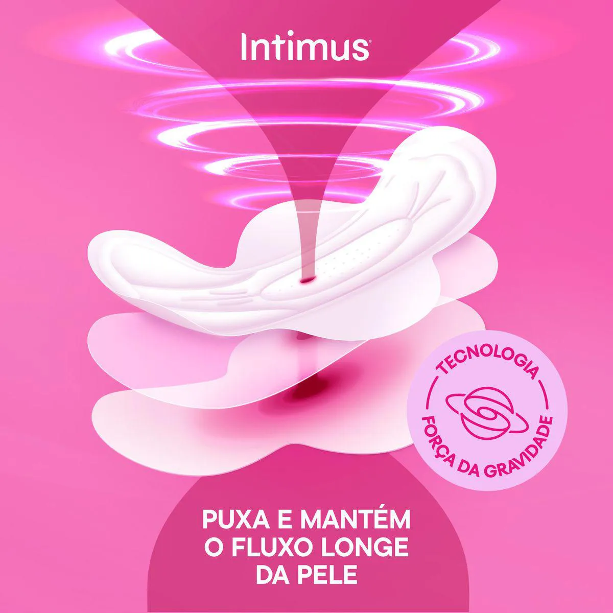 Absorvente Intimus Toda Protegida Cobertura Suave Com Abas 42 unidades
