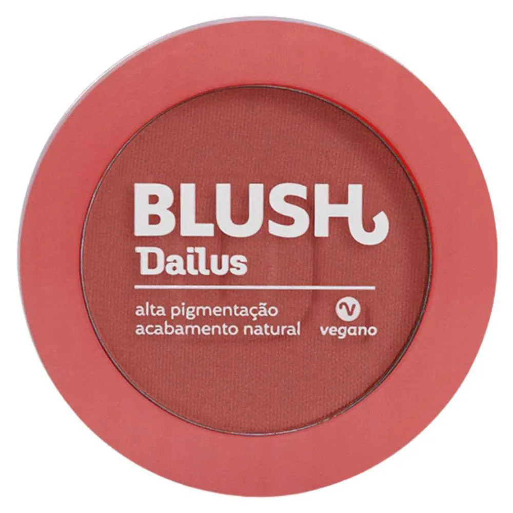 Blush Matte Coral Dailus Dá uma Segurada Alta Pigmentação