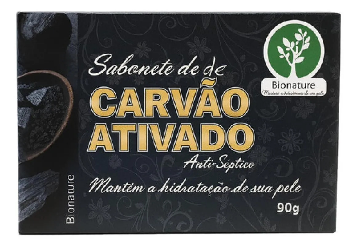 Sabonete de Carvao Ativado 90g - Bionature