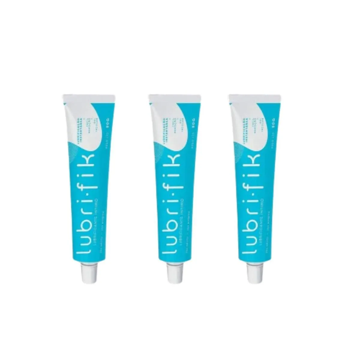 Kit 3 Unidades Lubrifik Lubrificante Íntimo à Base D’água 50g Cimed