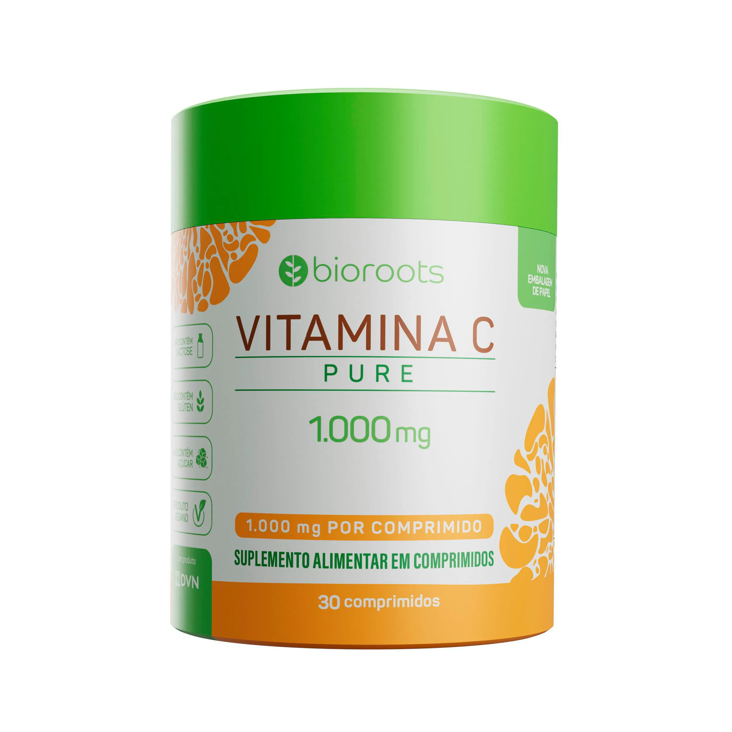 Vitamina C Vegan com 30 unidades - Bioroots